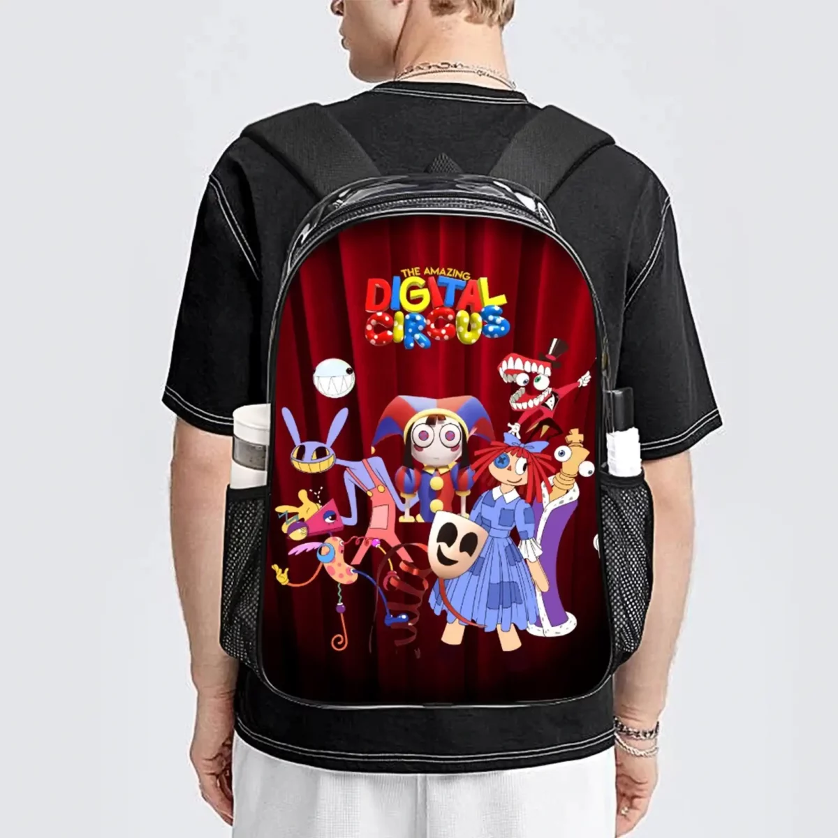 The Amazing Digital Circus Transparent Backpack – 17 Inches Book Bag Cool Kiddo 12