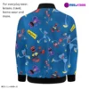 Kids’ Poppy Playtime Bomber Jacket with Pockets – All Over Print – Spring/Autumn Wear 🎮🍂 Cool Kiddo 24