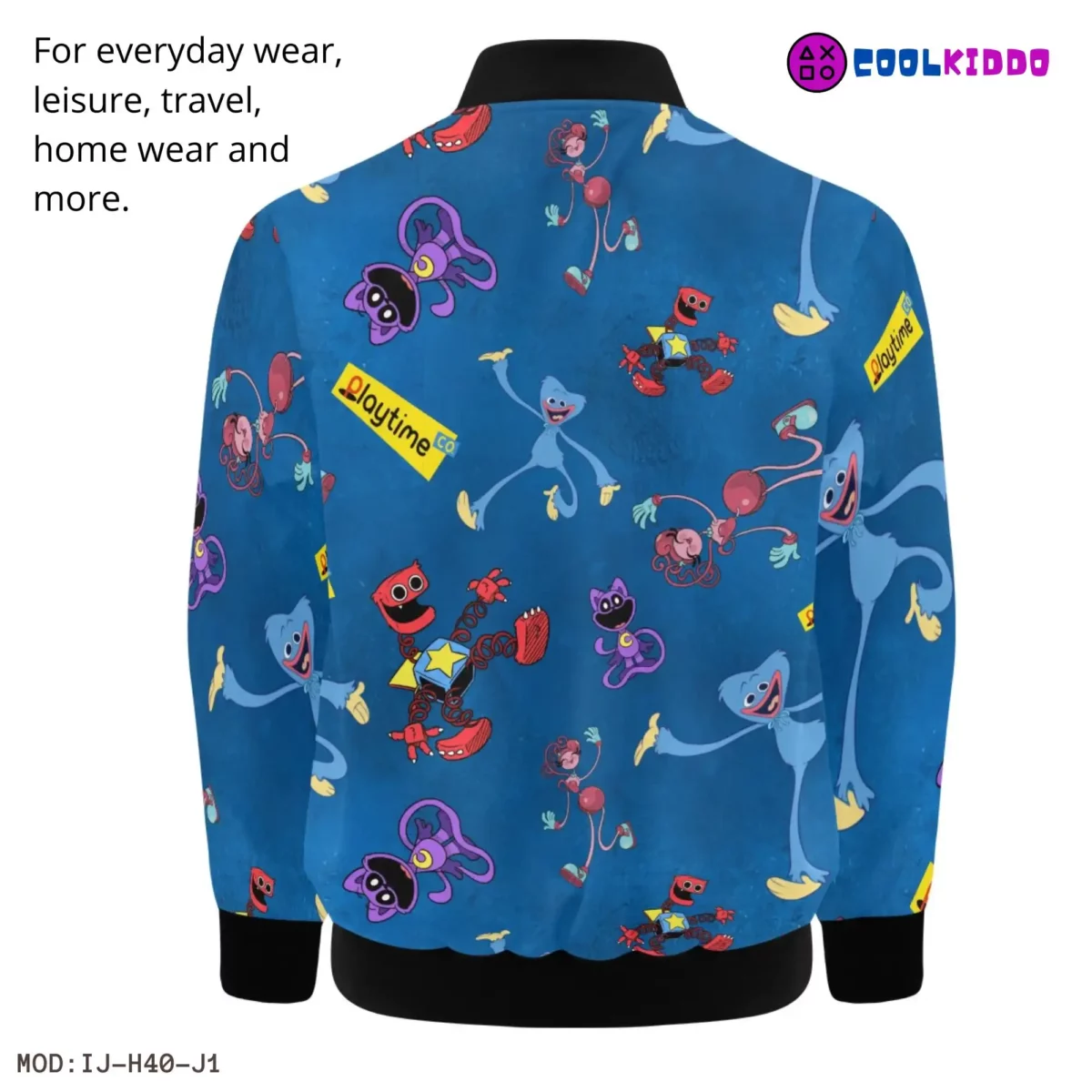 Kids’ Poppy Playtime Bomber Jacket with Pockets – All Over Print – Spring/Autumn Wear 🎮🍂 Cool Kiddo 16