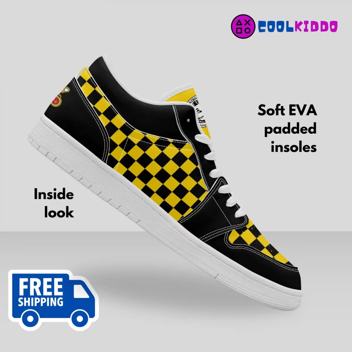 FNAF Five Nights at Freddy’s Video Game Shoes Inspired Low-Top Leather Sneakers for youth / adults Cool Kiddo 18