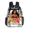 Personalized Disney’s Princess Moana – Transparent Bag 17 inch 2024 New Backpack Cool Kiddo 32