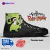 Grim Black and Green High-Top Canvas Shoes | From The Grim Adventures of Billy and Mandy | Adult/Youth – Black Sole Grim Sneakers Cool Kiddo 28