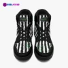 Custom Beetlejuice Movie Inspired High-Top Leather Sneakers, Unisex Casual Shoes for any season Cool Kiddo 36