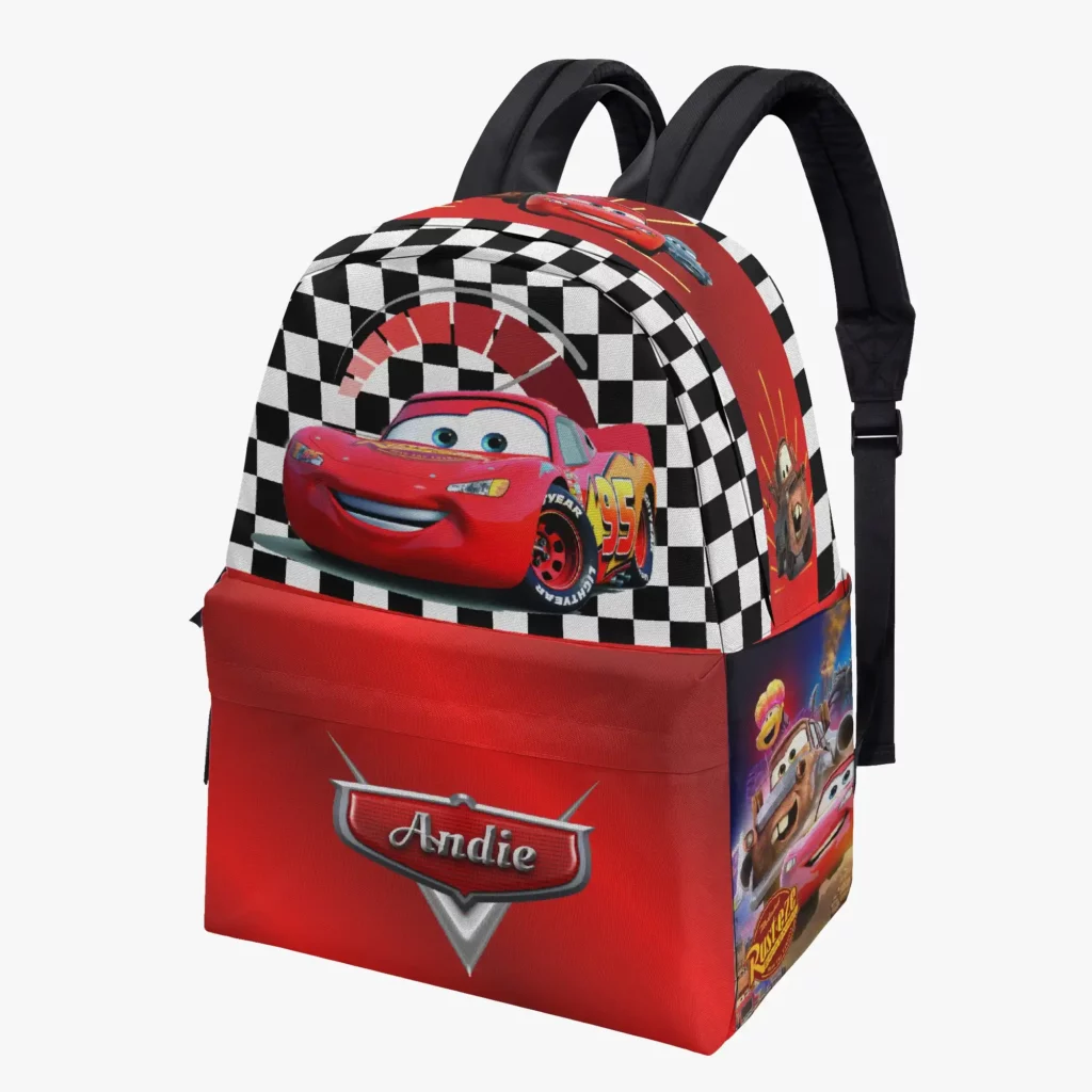Personalized Lightning McQueen Red Backpack for Kids – Available in Three Sizes Cool Kiddo Personalized Lightning McQueen Red Backpack for Kids - Available in Three Sizes