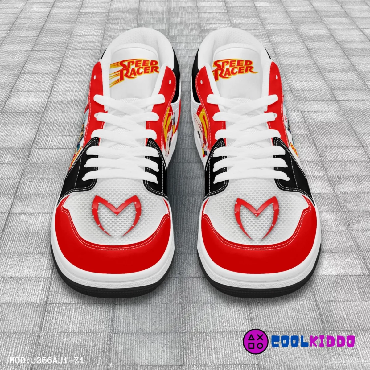 Speed Racer Cartoon Series – Comic Inspired Low-Top Leather Sneakers for youth / adults Cool Kiddo 20