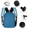 Personalized Roblox Blue Book Bag for Kids – Three-Piece Set: Backpack, Lunch Bag, and Pencil Case Cool Kiddo 34