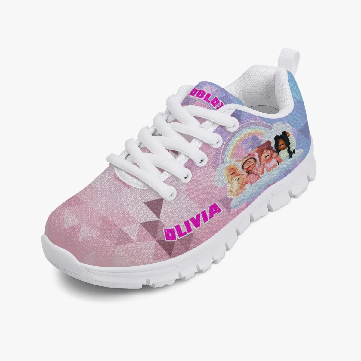 Roblox Girls Personalized Lightweight Mesh Sneakers Inspired by Roblox Girl Video Games Cool Kiddo 14