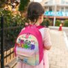 Personalized Number Blocks Children’s School Bag – Pink Toddlers Backpack Cool Kiddo 28