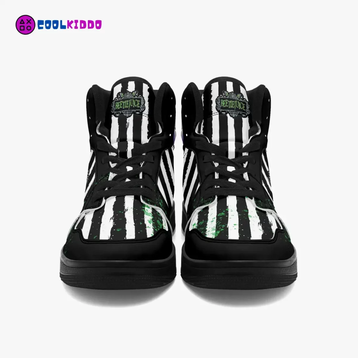 Custom Beetlejuice Movie Inspired High-Top Leather Sneakers, Unisex Casual Shoes for any season Cool Kiddo 16