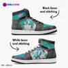 Custom Hatsune Miku High-Top Vegan Leather Sneakers – Japanese Anime Character Cool Kiddo 36