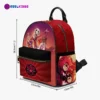 Hazbin Hotel Characters Print Mini Leather Backpack for Girls/Youth