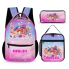 Customizable Roblox Girl backpack, lunch bag and pencil case package | Back to School combo Cool Kiddo 38