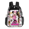 Minney Mouse Personalized Transparent Backpack – 17 Inches Clear Book Bag Cool Kiddo 34