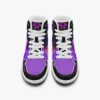 Personalized Miles Morales Spider Verse Earth 42 Prowler High-Top Leather Black Purple Cool Kiddo 40