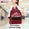 Hazbin Hotel Characters Print Mini Leather Backpack for Girls/Youth