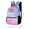 Personalized Pink and Purple, Roblox Avatars Girls Backpack with Customizable Name Cool Kiddo 34