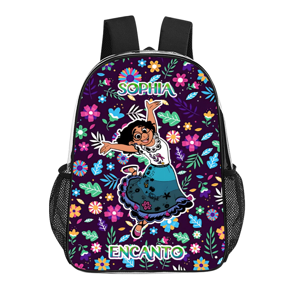 Personalized Disney’s Encanto Character – Transparent Bag 17 inch 2024 New Clear Backpack Cool Kiddo 10