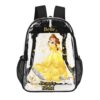 Belle from The Beauty and the Beast – Transparent Bag 17 inch 2024 New Clear Backpack Cool Kiddo