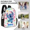 Stitch from Lilo and Stitch Transparent Bag 17-inch 2024 New Clear Backpack Cool Kiddo 34