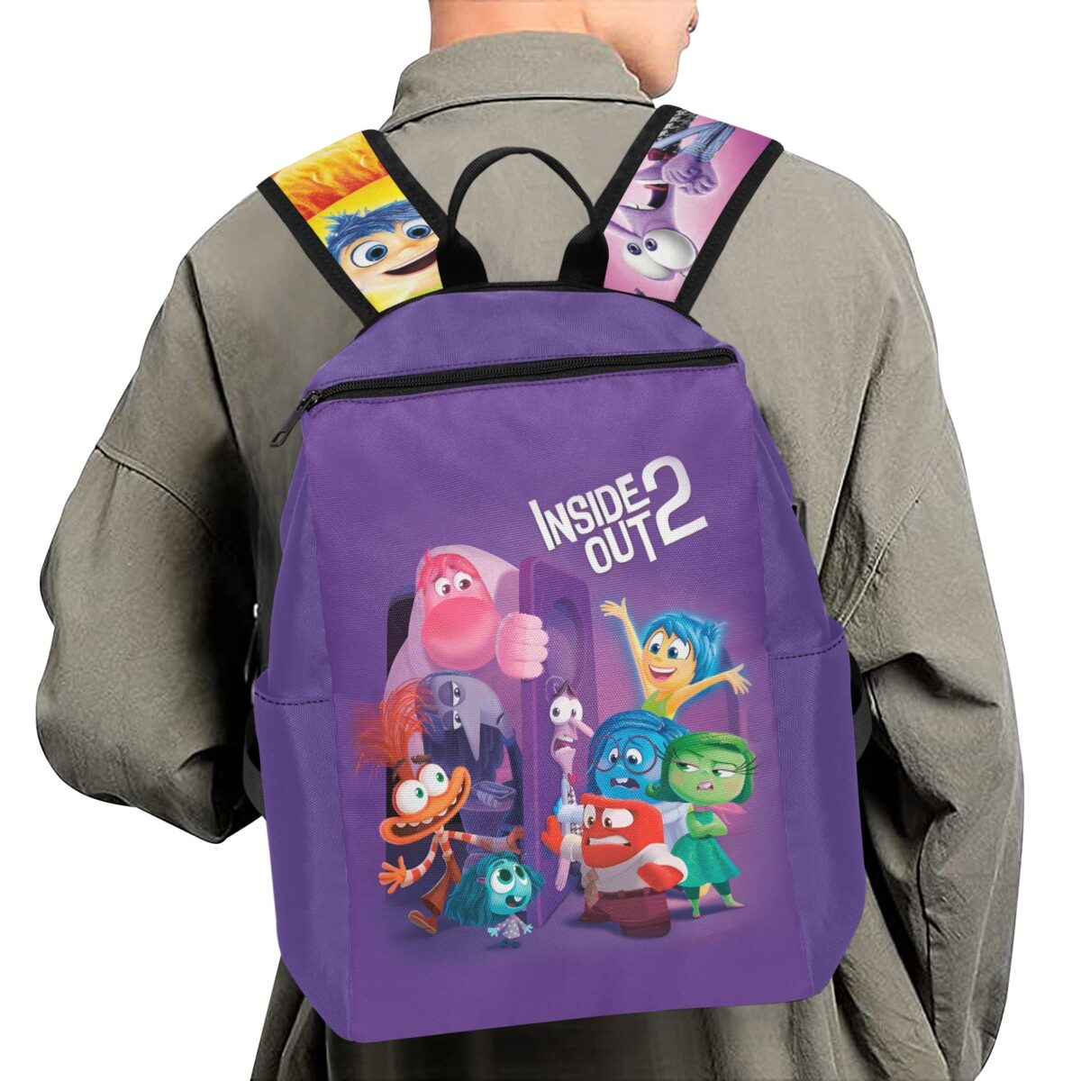 Inside Out 2 Movie Inspired Lightweight Casual Backpack – Perfect for School, Work, and Travel Cool Kiddo 12