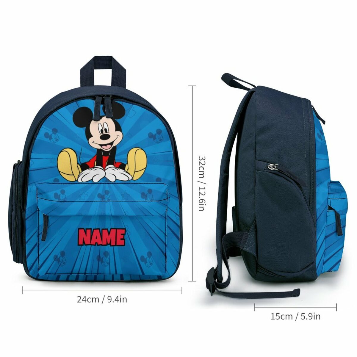 Personalized Mickey Mouse Children’s School Bag – Toddler’s Backpack Cool Kiddo 12