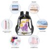 Personalized Disney’s Rapunzel – Transparent Bag 17-inch 2024 New Clear Backpack Cool Kiddo 30