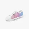 Roblox Girls Personalized Low-Top Sneakers for Children – Pink and Purple geometric background Cool Kiddo 46