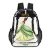 Personalized Disney’s PrincessTiana from Frog – Transparent Bag 17 inch 2024 New Backpack Cool Kiddo 24