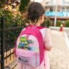 Personalized Gecko’s Garage Pink Children’s School Bag – Toddler’s Backpack Cool Kiddo 28