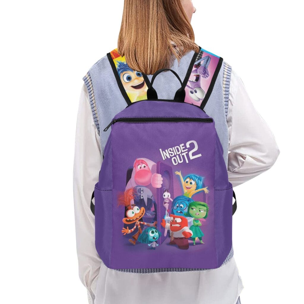 Inside Out 2 Movie Inspired Lightweight Casual Backpack – Perfect for School, Work, and Travel Cool Kiddo Inside Out 2 Movie Inspired Lightweight Casual Backpack - Perfect for School, Work, and Travel
