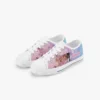 Roblox Girls Personalized Low-Top Sneakers for Children – Pink and Purple geometric background Cool Kiddo 38