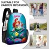 Personalized Ariel The little Mermaid Transparent Bag 17 inch 2024 New Clear Backpack Cool Kiddo 36