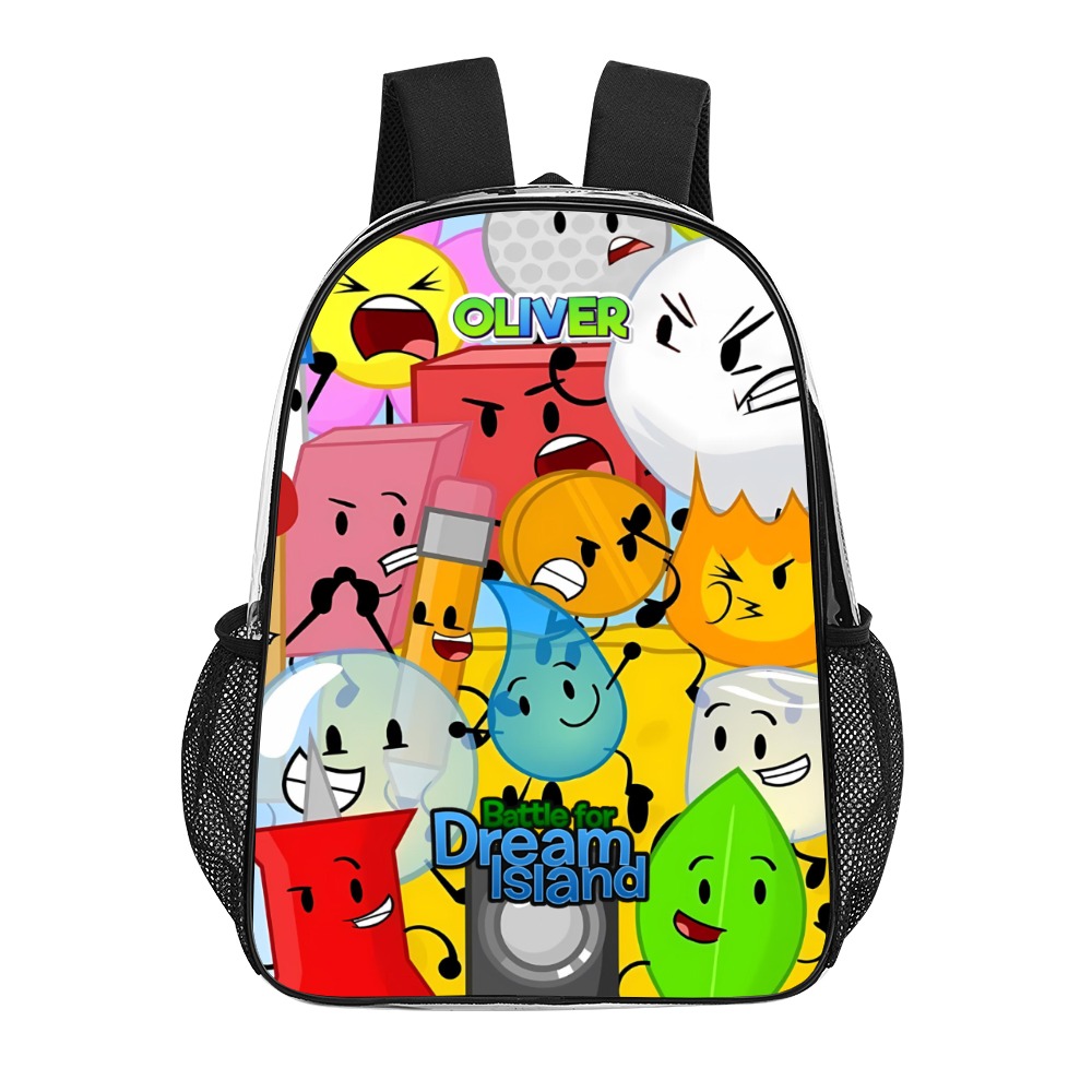 Personalized Battle for Dream Island Clear Backpack- Transparent Book Bag 17-inch 2024 New Cool Kiddo 10