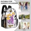 Personalized Disney’s Rapunzel – Transparent Bag 17-inch 2024 New Clear Backpack Cool Kiddo 36