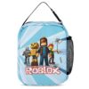 Personalized Roblox Blue Book Bag for Kids – Three-Piece Set: Backpack, Lunch Bag, and Pencil Case