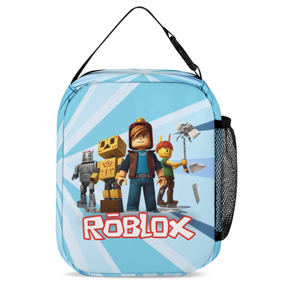 Personalized Roblox Blue Book Bag for Kids – Three-Piece Set: Backpack, Lunch Bag, and Pencil Case Cool Kiddo 16