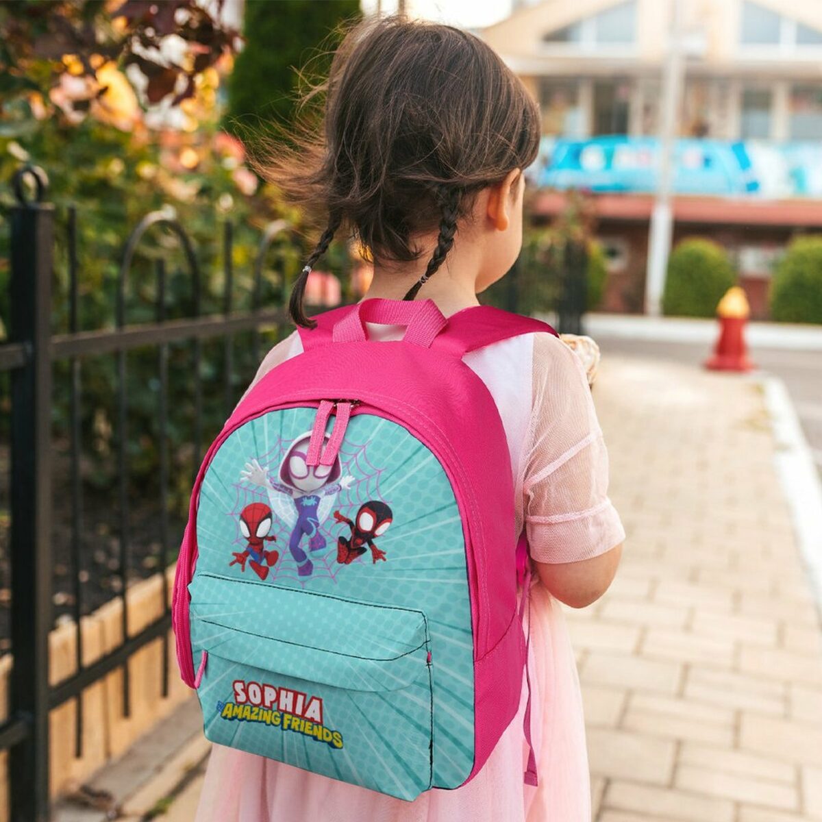 Spidey and his Amazing Friends Children’s Pink School Bag – Personalized Toddler’s Backpack Cool Kiddo 18