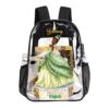 Personalized Disney’s PrincessTiana from Frog – Transparent Bag 17 inch 2024 New Backpack Cool Kiddo 28