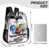 Personalized Inside Out 2 Movie Customizable Transparent Book Bag 17 inch 2024 New Clear Backpack Cool Kiddo 28