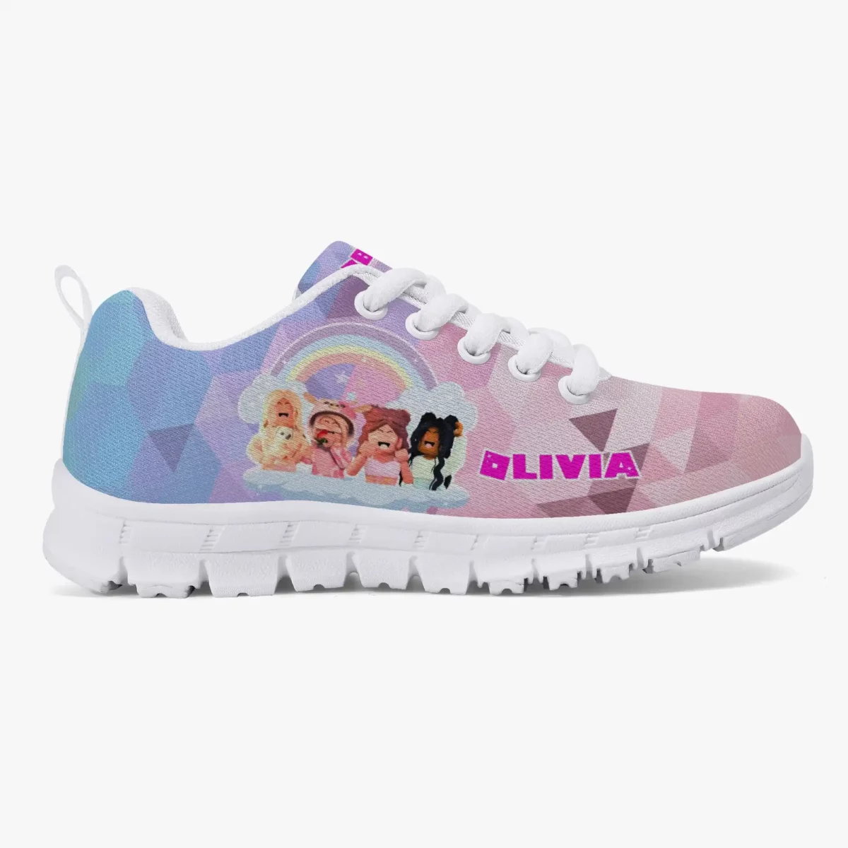Roblox Girls Personalized Lightweight Mesh Sneakers Inspired by Roblox Girl Video Games Cool Kiddo 18