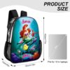 Personalized Ariel The little Mermaid Transparent Bag 17 inch 2024 New Clear Backpack Cool Kiddo 28