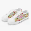 Personalized Squishmallows Food Canvas Low-Top Sneakers for kids. Colorful Casual Shoes Cool Kiddo