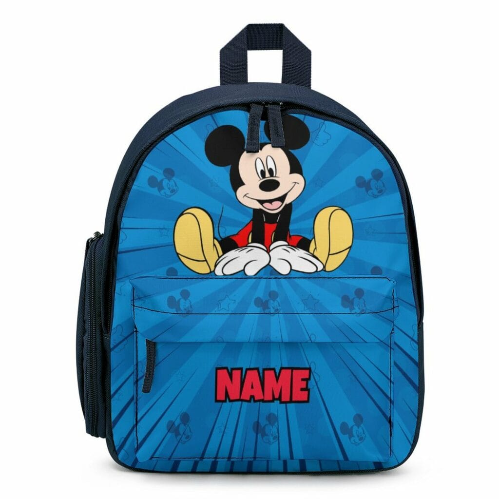 Personalized Mickey Mouse Children’s School Bag – Toddler’s Backpack Cool Kiddo Personalized Mickey Mouse Children's School Bag - Toddler's Backpack