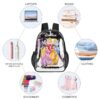 Personalized Disney Princesses Transparent 17-Inch Clear Backpack – Stylish and Functional for All Occasions 🎒👑 Cool Kiddo 26