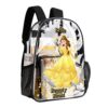 Belle from The Beauty and the Beast – Transparent Bag 17 inch 2024 New Clear Backpack Cool Kiddo 26