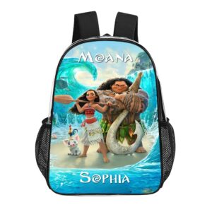 Personalized Moana Transparent Bag 17 inch 2024 New Clear Backpack Cool Kiddo