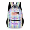 Personalized Pastel Colors, Hearted Roblox Girls Backpack Customizable name Cool Kiddo