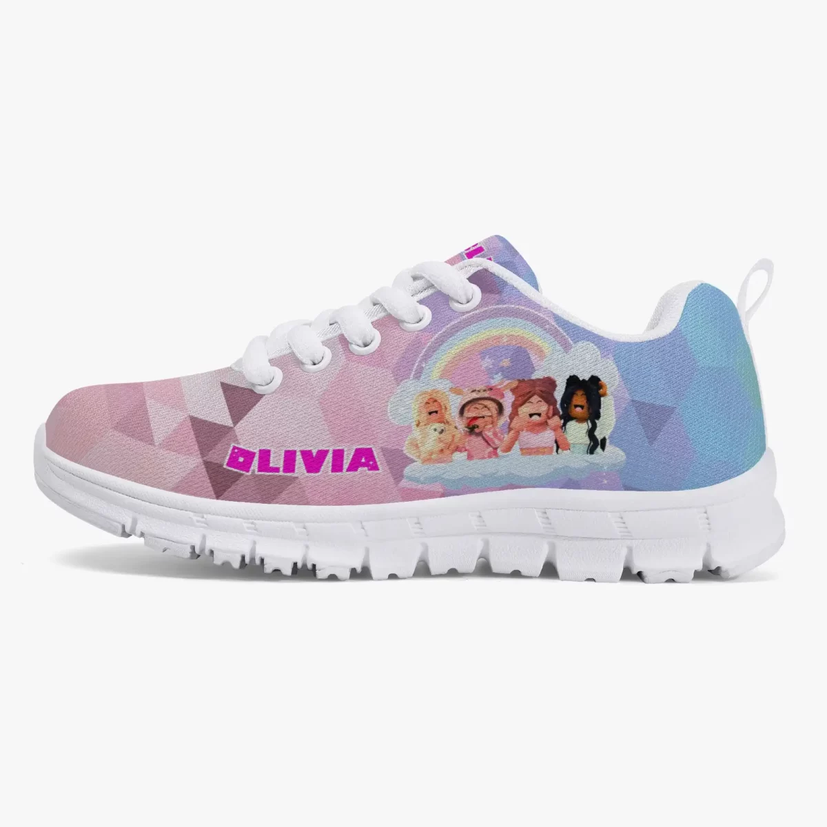 Roblox Girls Personalized Lightweight Mesh Sneakers Inspired by Roblox Girl Video Games Cool Kiddo 26