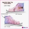Roblox Girls Personalized High-Top Sneakers for Children – Pink and Purple geometric background Cool Kiddo 28