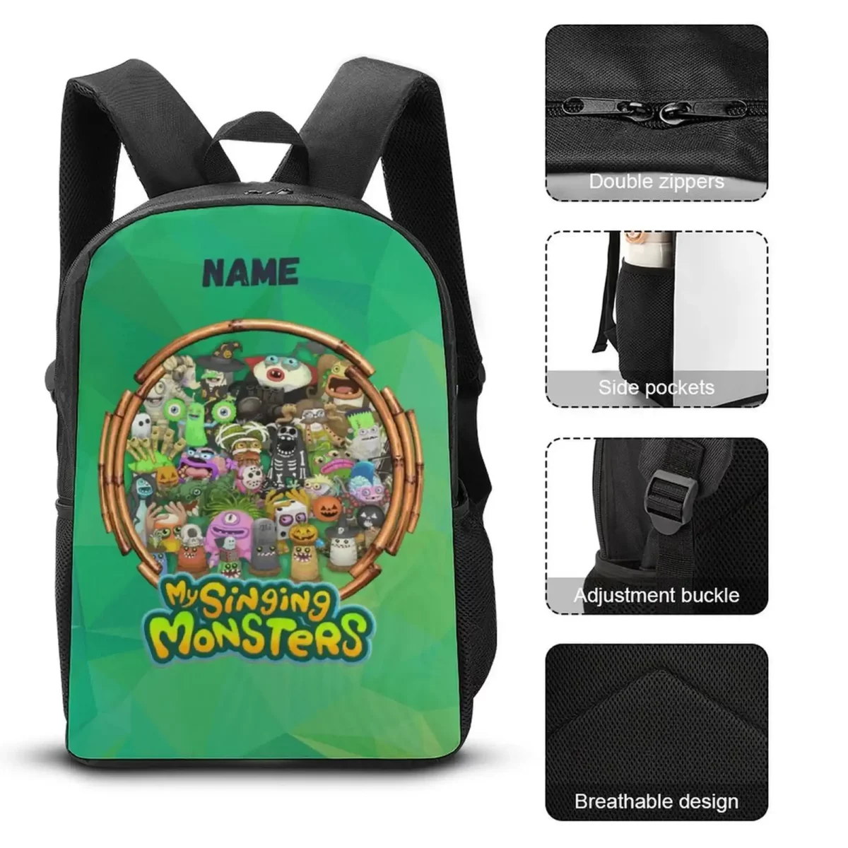 Personalized My Singing Monsters Backpack - Customizable Unique Gifts for Kids